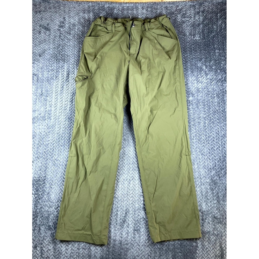 Patagonia Pants Women 18 Olive Green Casual Mid Rise Straight Leg Outdoor Hiking